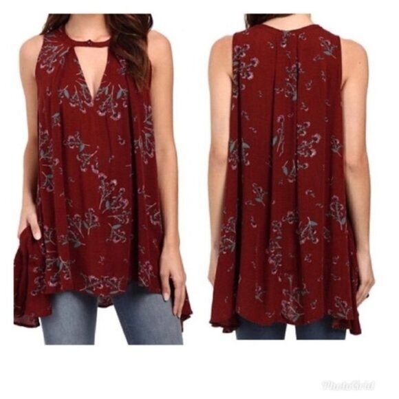 Free People Tree Swing Tank Dress size Medium - Picture 1 of 6